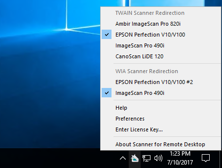 Scanner for Remote - Use local scanners in remote Windows session.