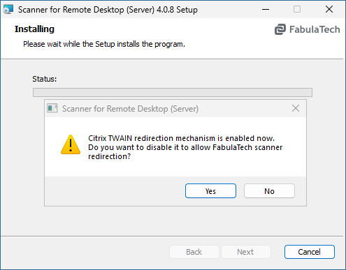 Scanner for Remote Desktop Setup
