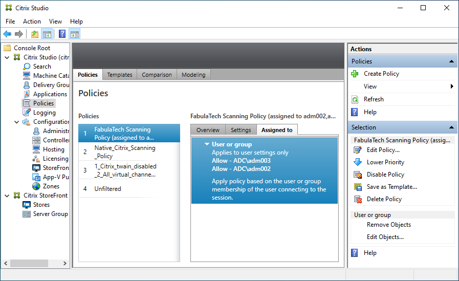 Citrix Studio